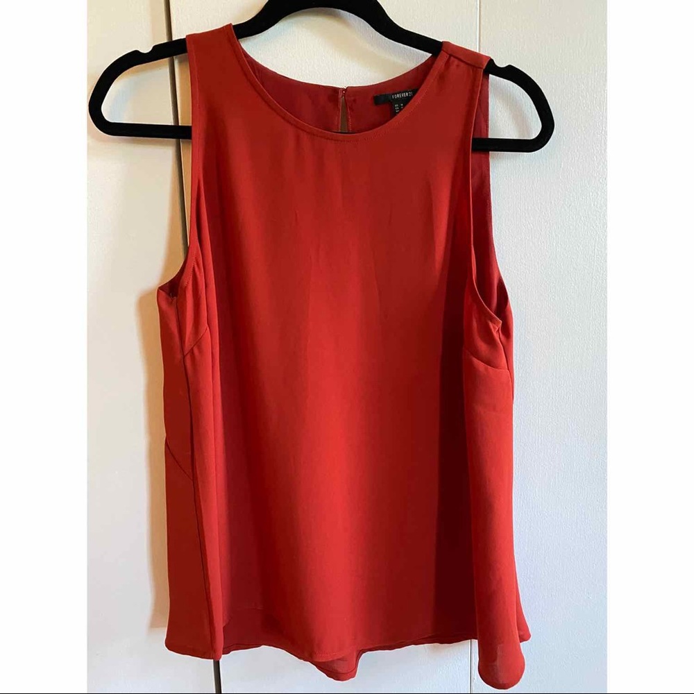 Forever21 Burnt Orange Tank Blouse